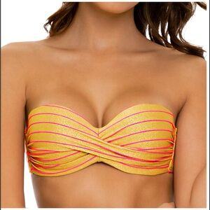 LULI FAMA. Rebel glam - underwire push up bandeau top